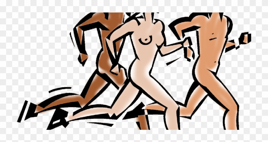 Nude Runners Art Rc Clipart