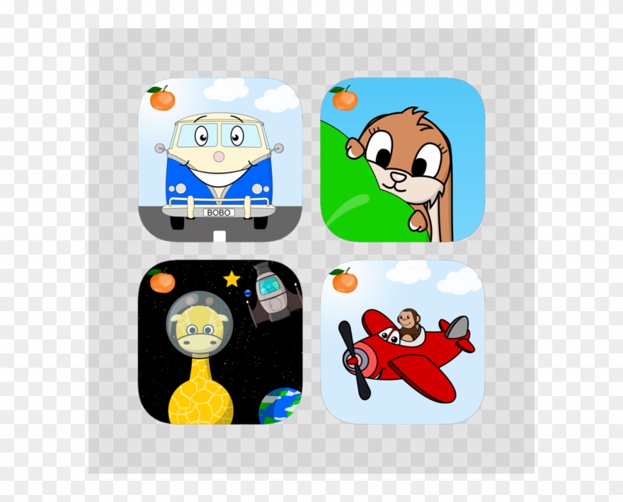 Appelsin Play Box 4 - Cartoon Clipart