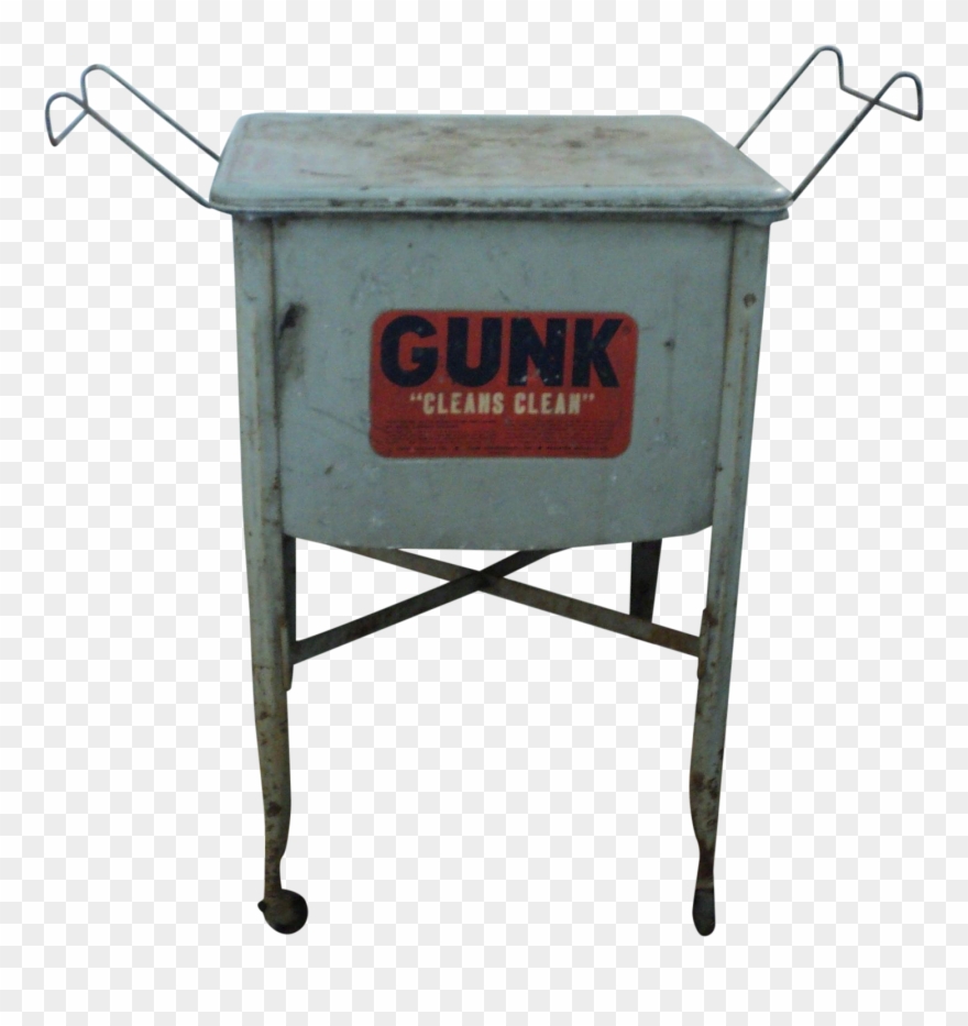 Washtub Transparent Background - Vintage Gunk Parts Washer Clipart