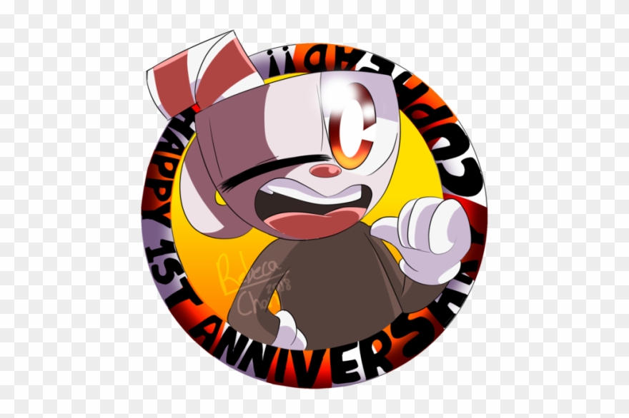 More One Cuphead Anniversary Art Xddddd Sorry - Circle Clipart