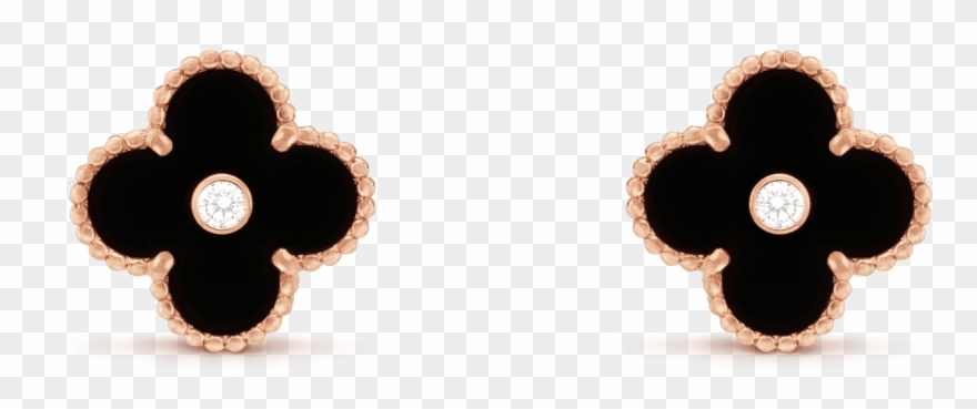 Vintage Alhambra Earrings - Vintage Alhambra Earrings Price Clipart