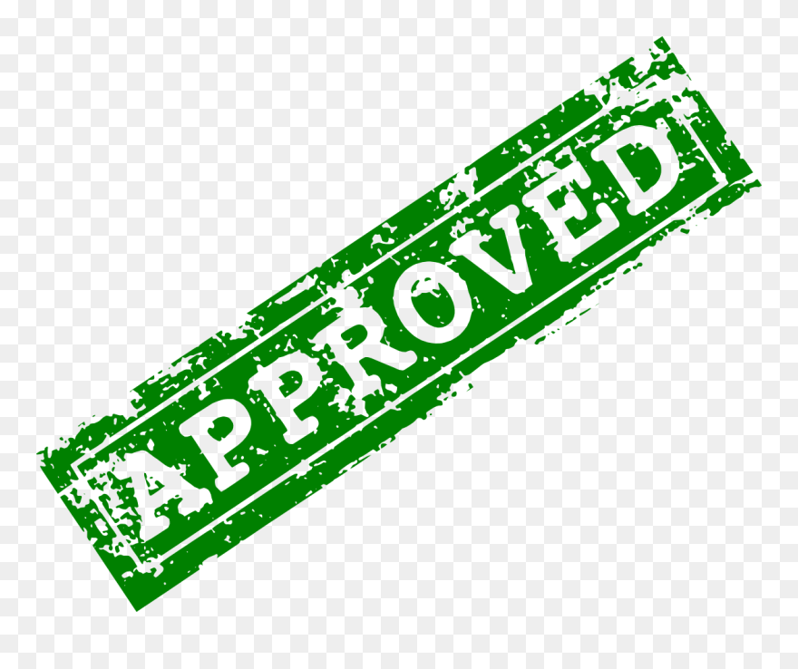 Free Png Green Approved Stamp Png - Sign Clipart