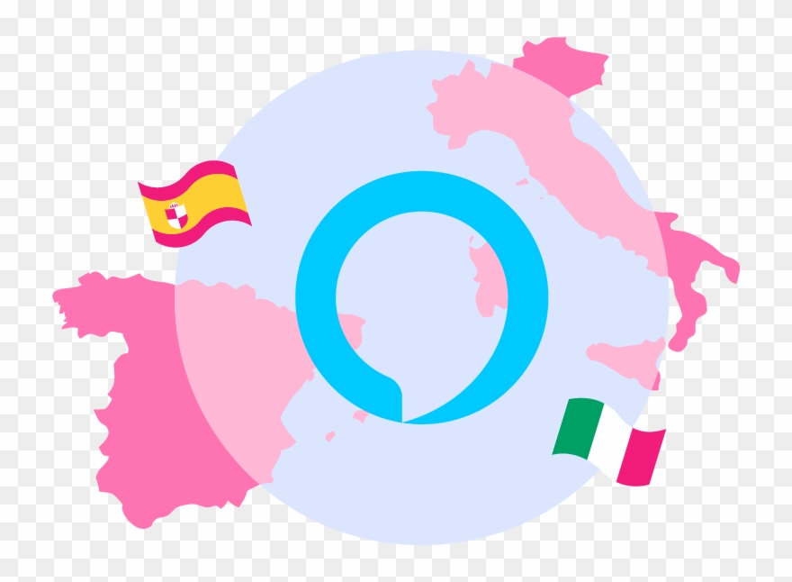 Amazon Alexa - Spanien Madrid Karta Clipart