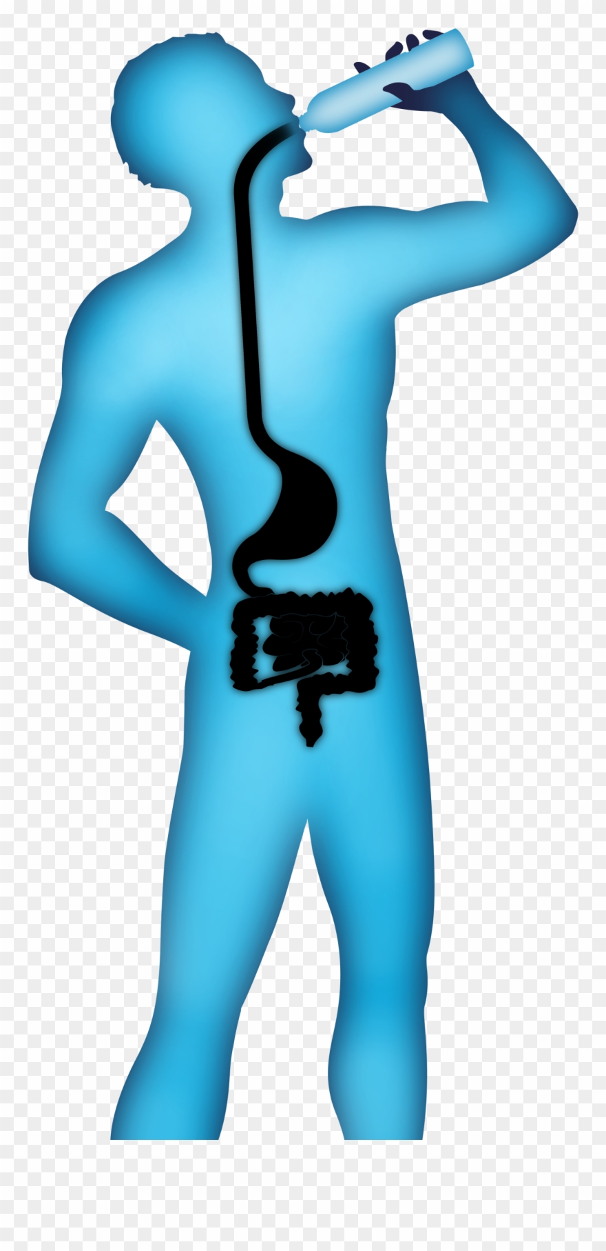 Drinking Cartoon Illustration - Cartoon Drink Water Png Clipart