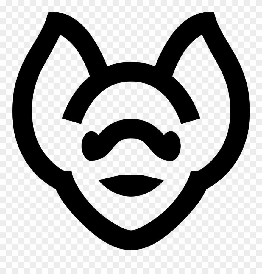 Bat Face Icon - Smiley Clipart