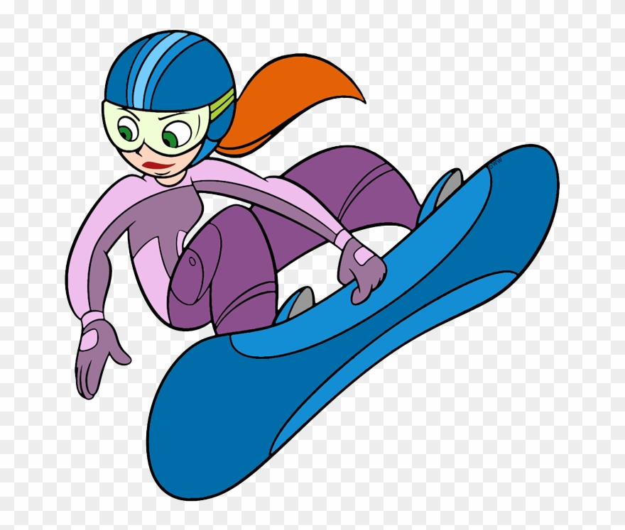 Possible Kim Possible Snowboarding - Kim Possible Sticker Book Clipart