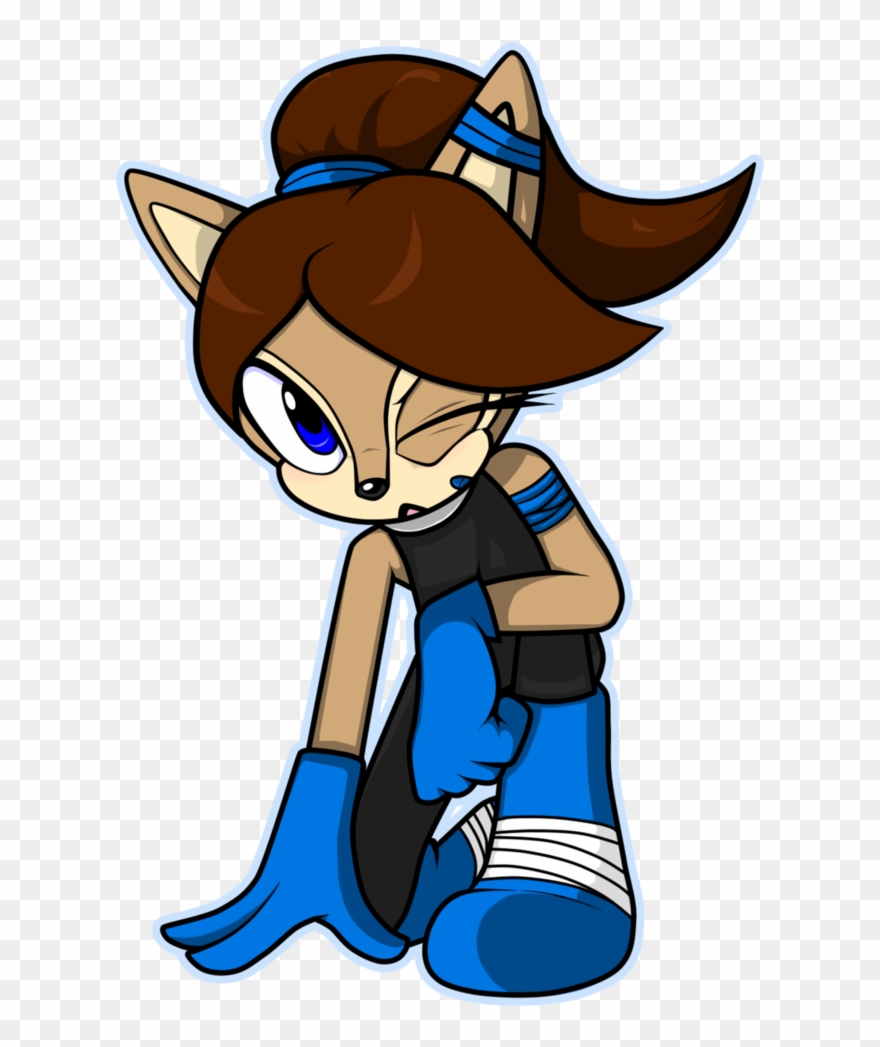 Sonic Boom Design - Sonic Boom Sally Acorn Design Clipart
