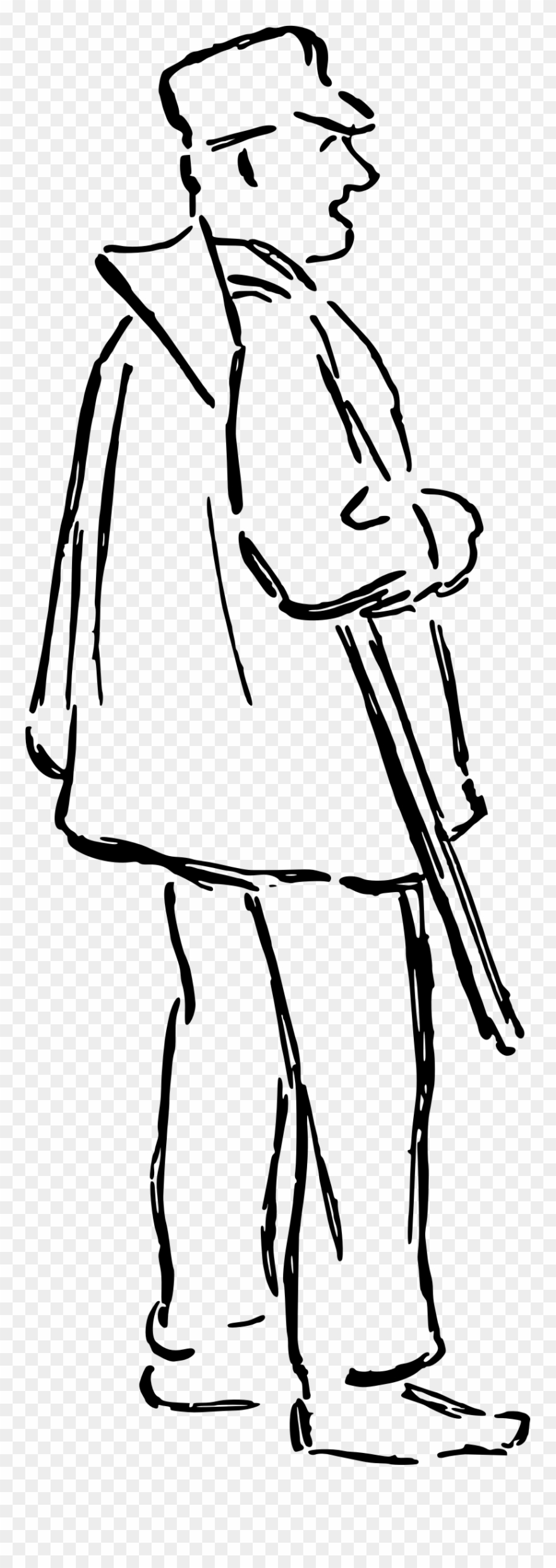 Big Image - Hunter Clipart Black And White - Png Download