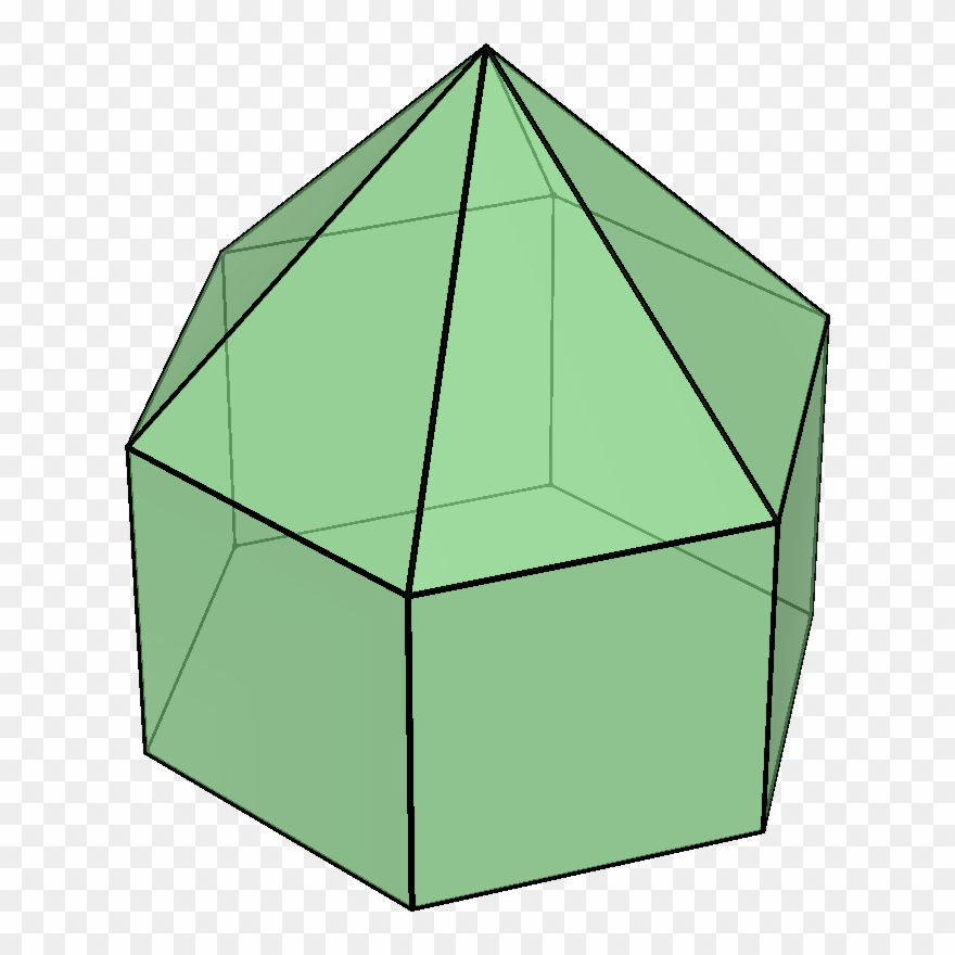 Elongated Hexagonal Pyramid - 十 二 角錐 體 Clipart