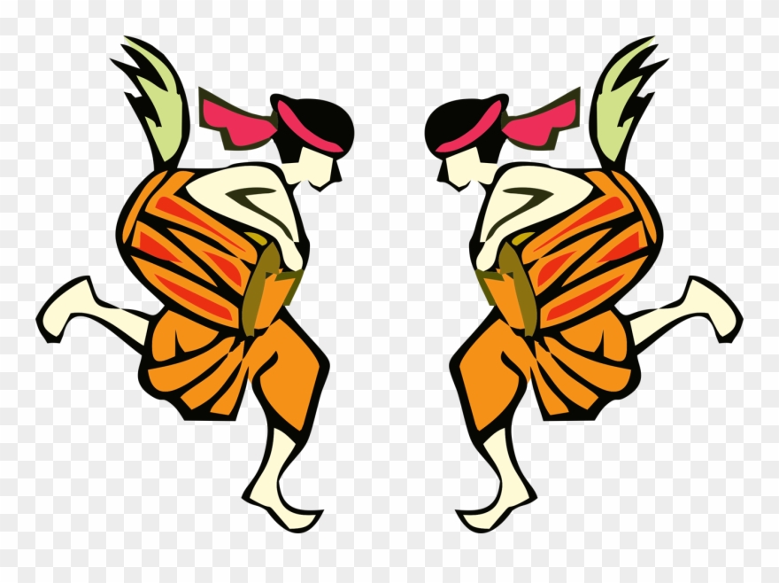 Durga Puja Dak Drum With Men Clipart - Durga Puja Dhak Png Transparent Png