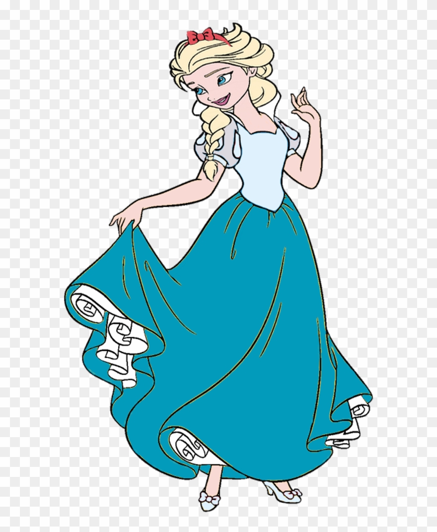Jasmine Cinderella Aurora Snow White - Elsa As Snow White Clipart