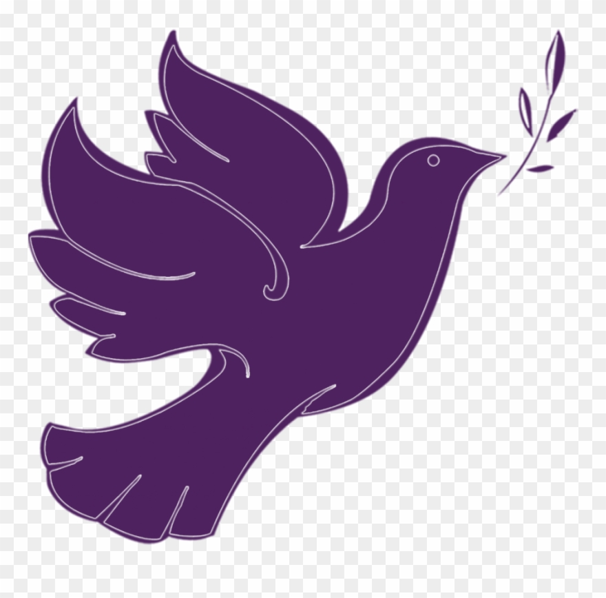 Doves Clipart Purple - Illustration - Png Download