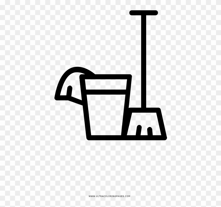 Housekeeping Coloring Page Clipart