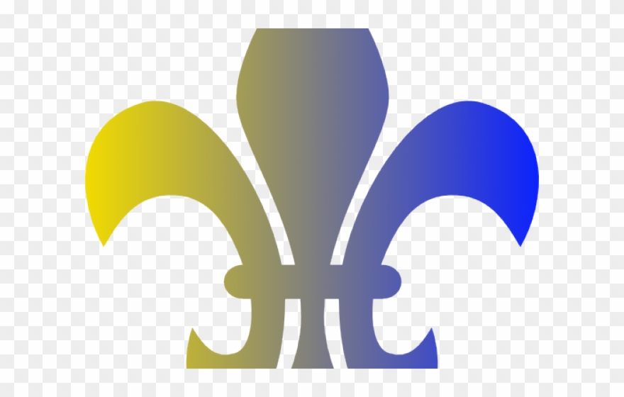 Carnival Mask Clipart Fleur De Lis - Saints Fleur De Lis Blue - Png Download