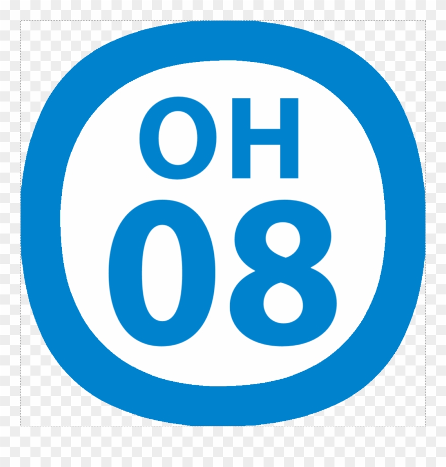Oh-08 Station Number - Circle Clipart