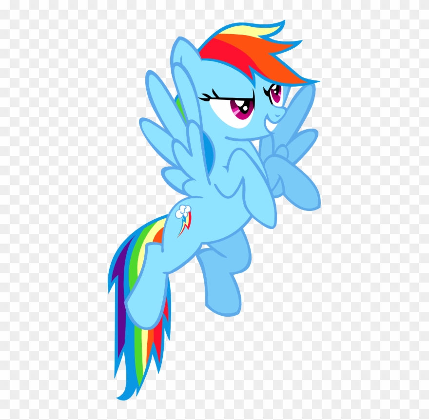 Rainbow Dash Flying Transparent Png - Rainbow Dash Flying Png Clipart