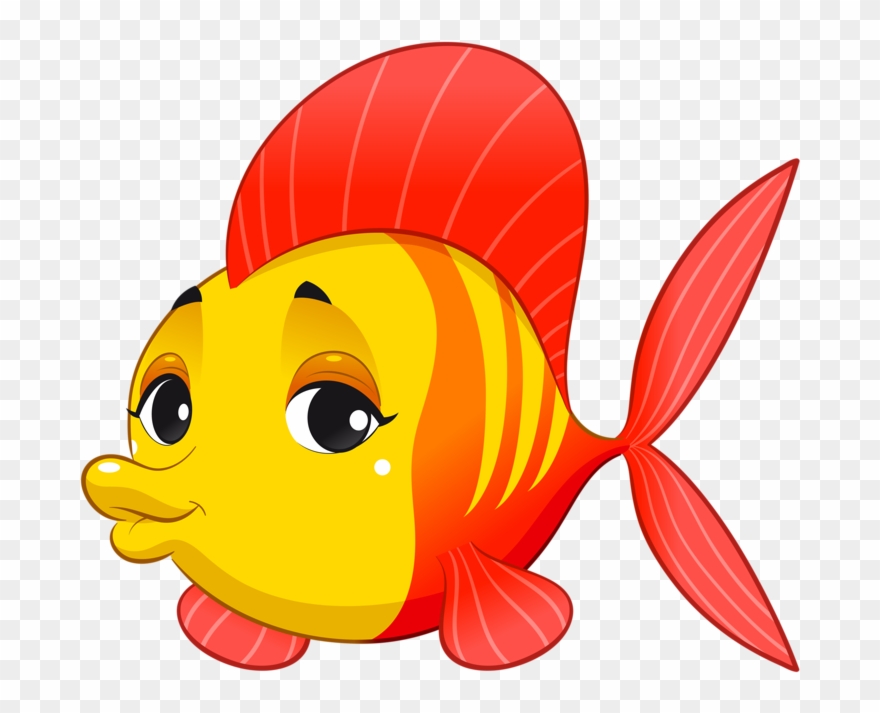 Yellow And Red Fish Clipart - Png Download