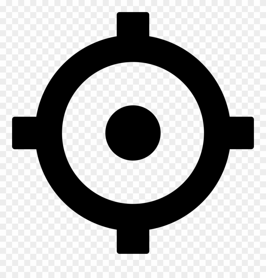 Transparent Crosshairs File - Circle Clipart