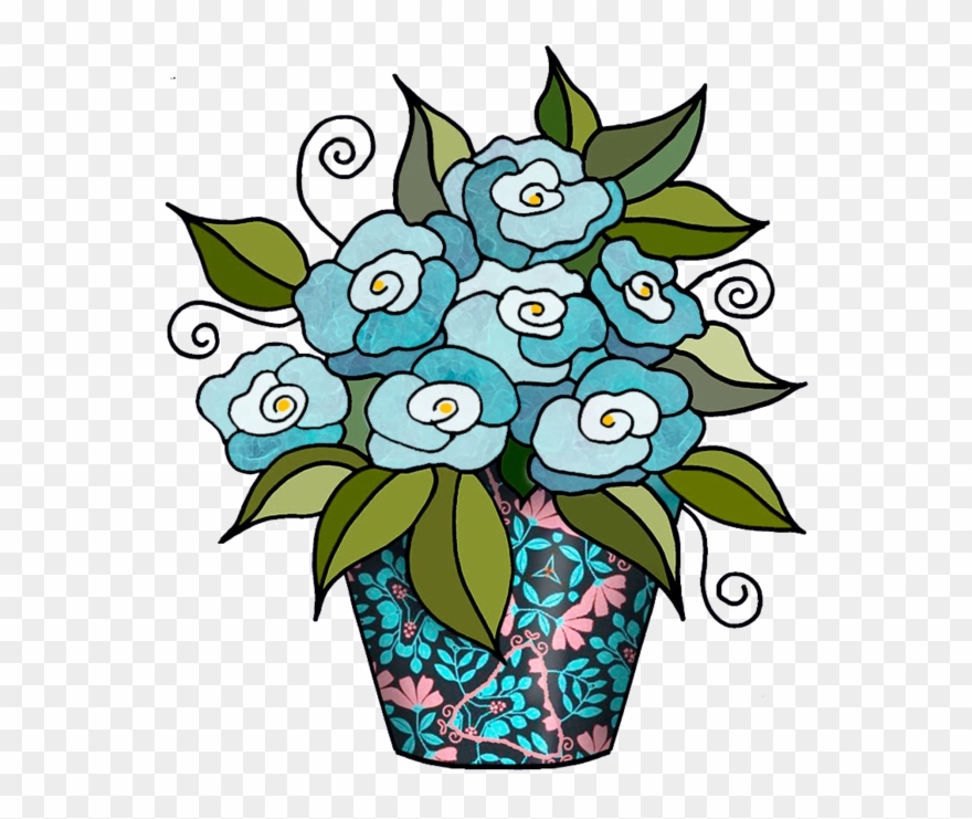Flowers In Bunches - Clip Art - Png Download