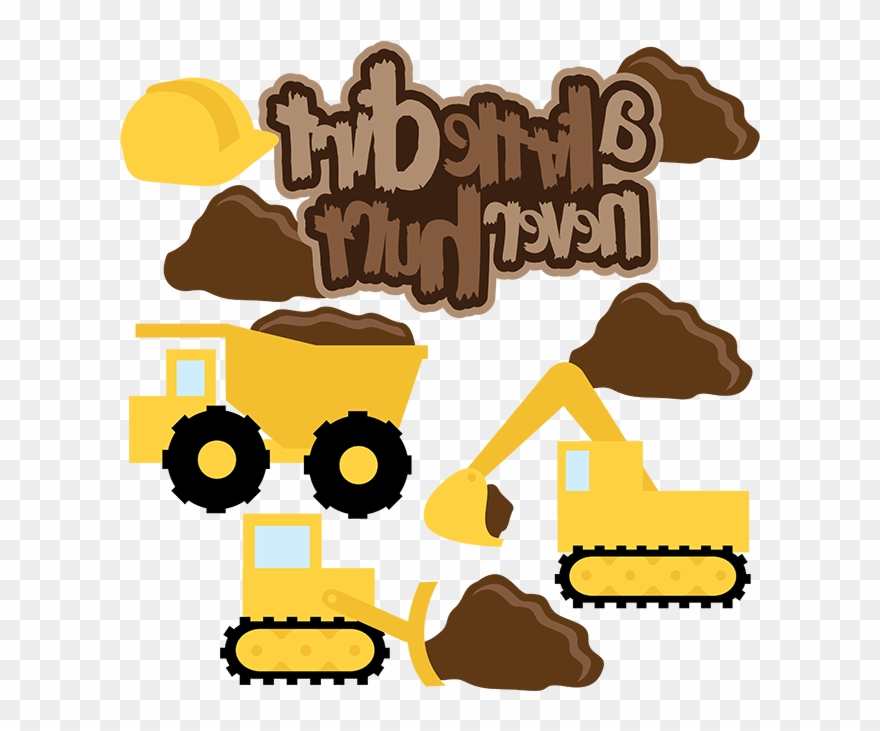 Clipart Of Hurt, Dozer And Excavator Arm - Png Download