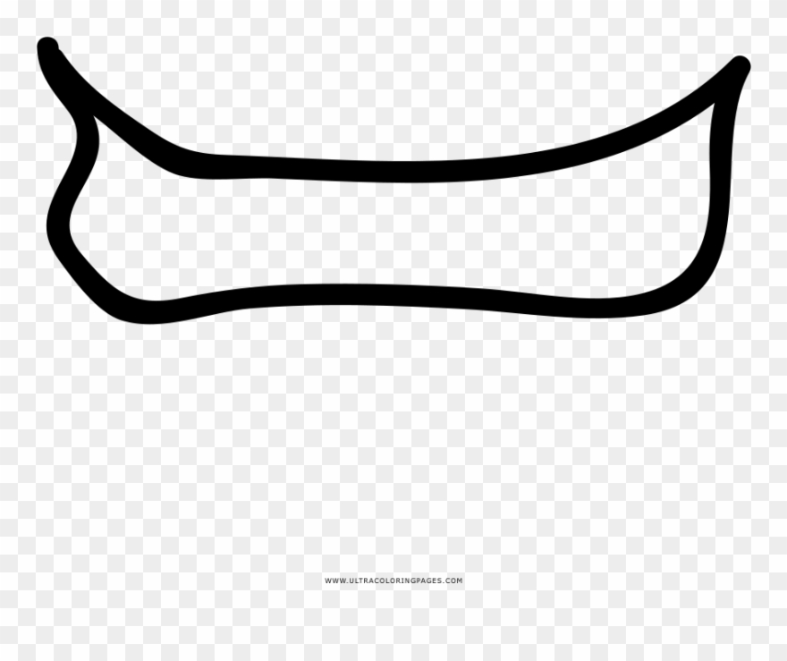 Canoe Coloring Page Clipart