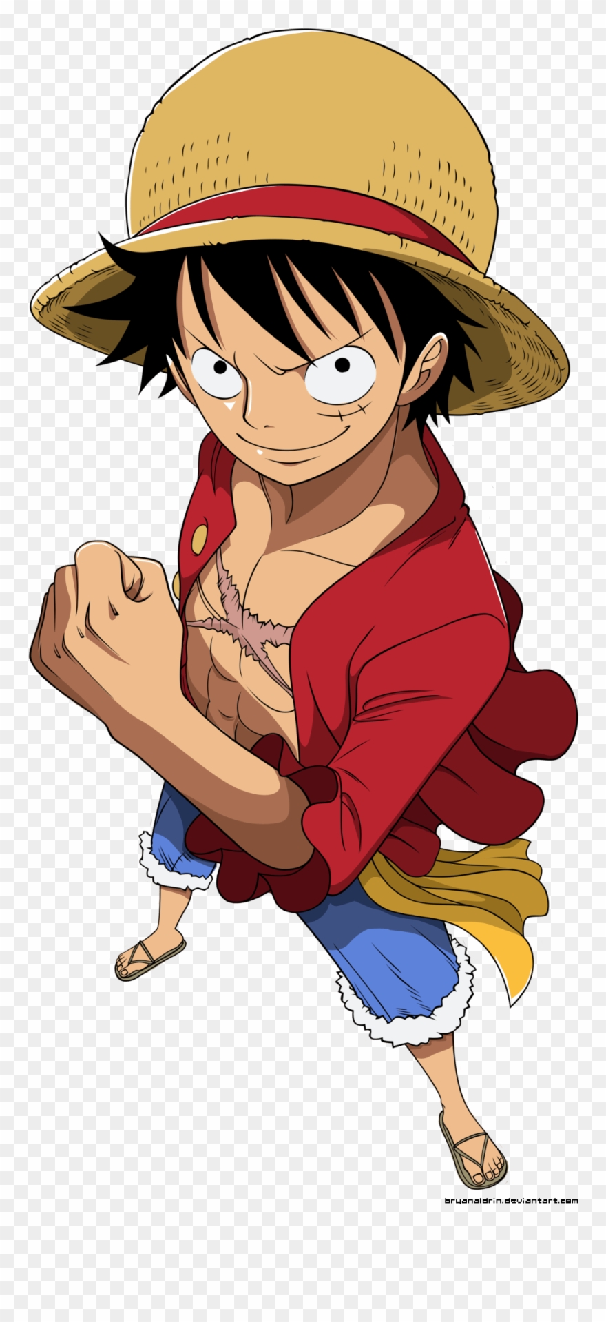 New World - Luffy One Piece Vector Clipart