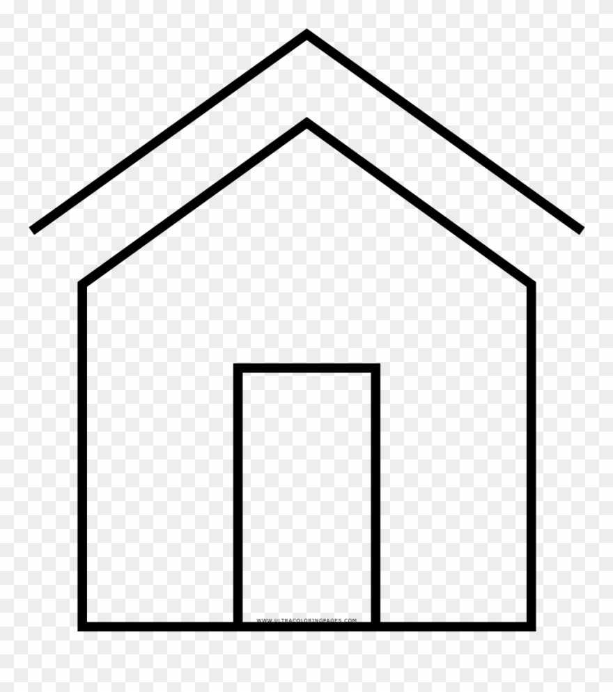 Front Door Home Coloring Page Clipart
