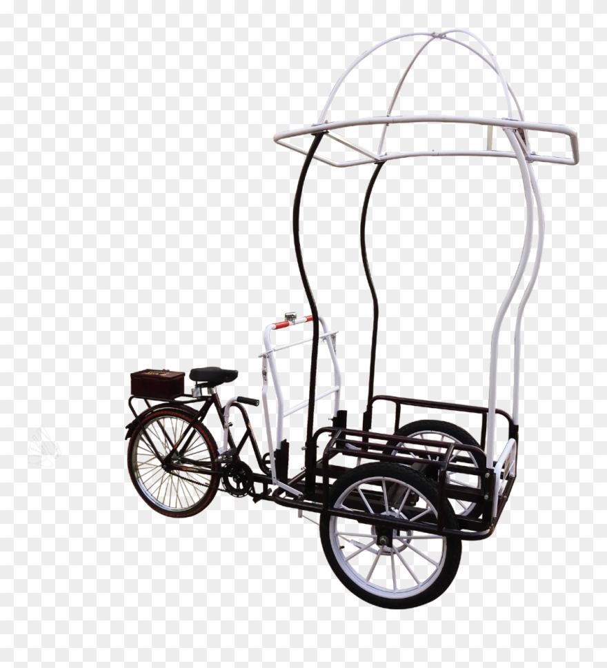 Lovely Bike2 - Line Art Clipart