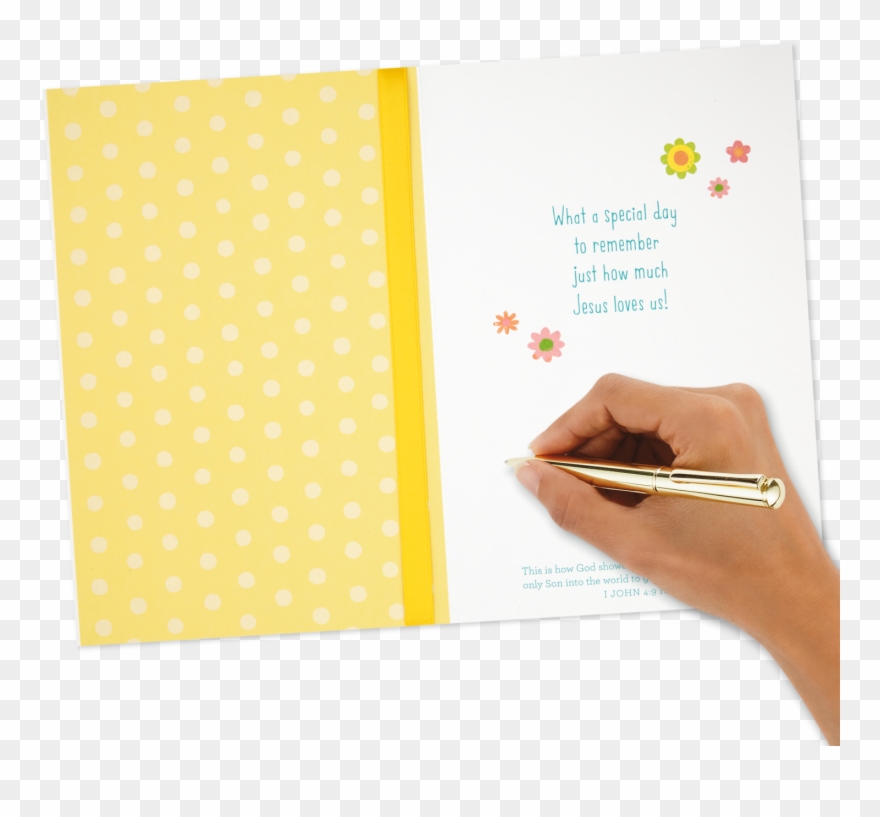 Baby Chicks Religious Easter Card - Greeting Card Clipart