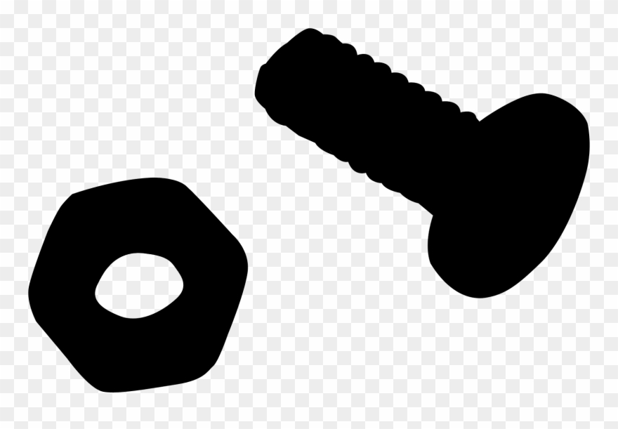 Screw Silhouette Screw Thread Technology Clipart