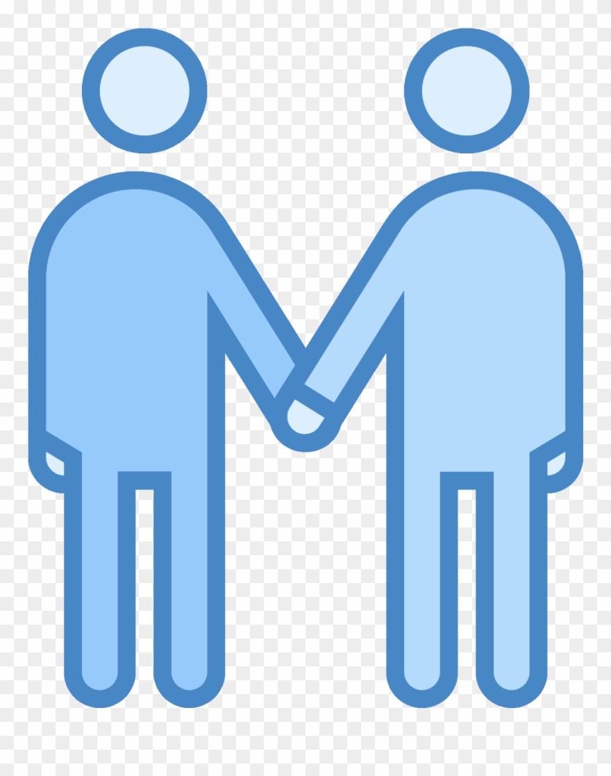 It's A Logo For Depicting A Meeting Between Two People Clipart