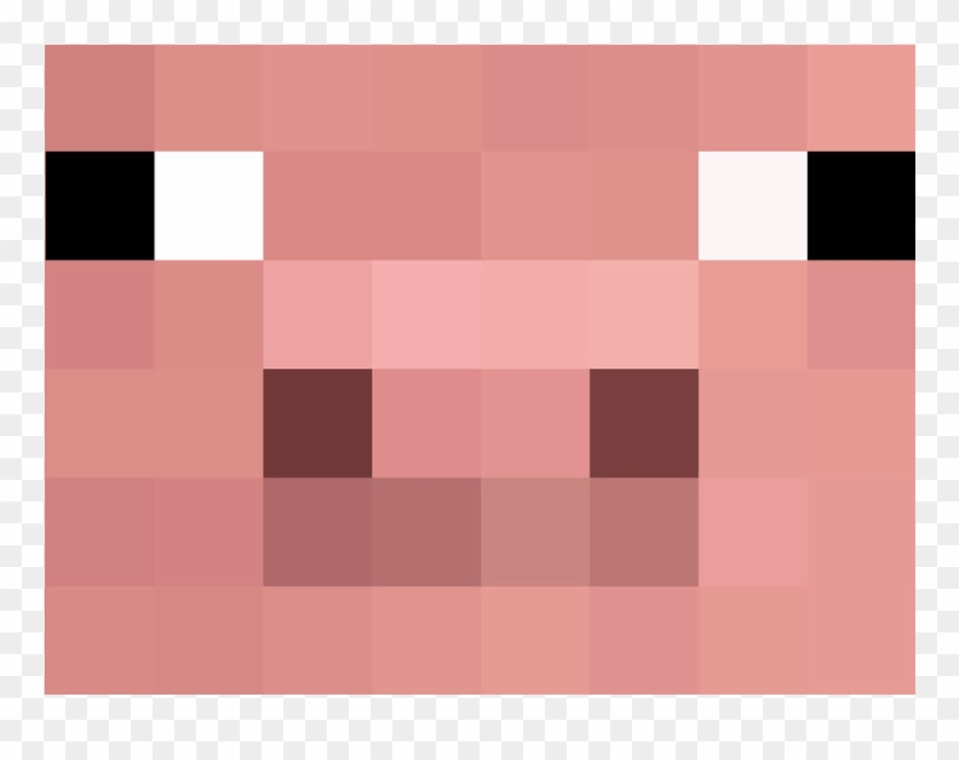Minecraft Pig Png - Minecraft Pig Face Png Clipart