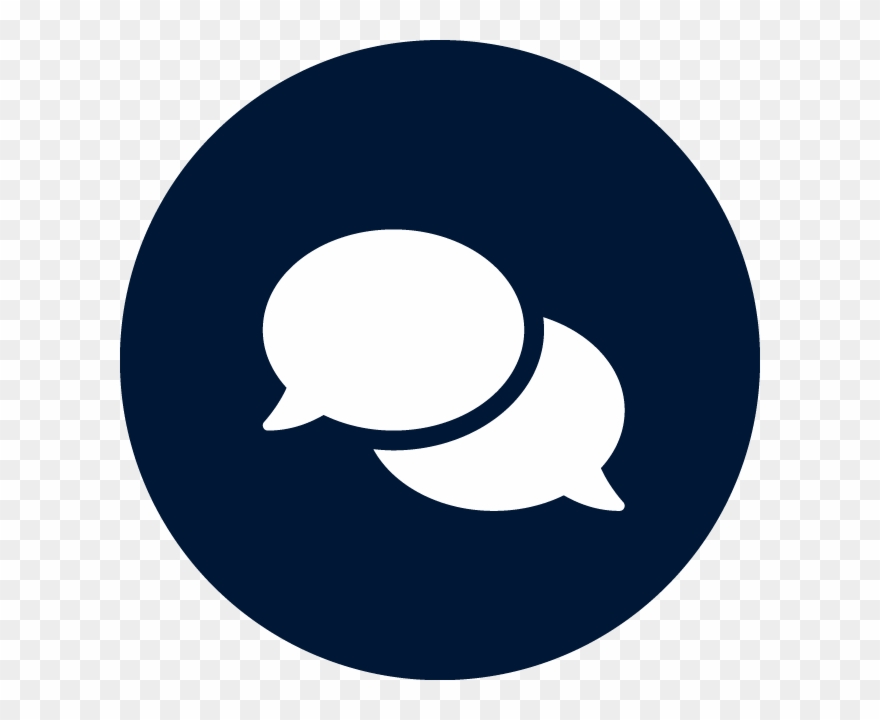 Multiple Talkers - Navy Blue Twitter Icon Clipart