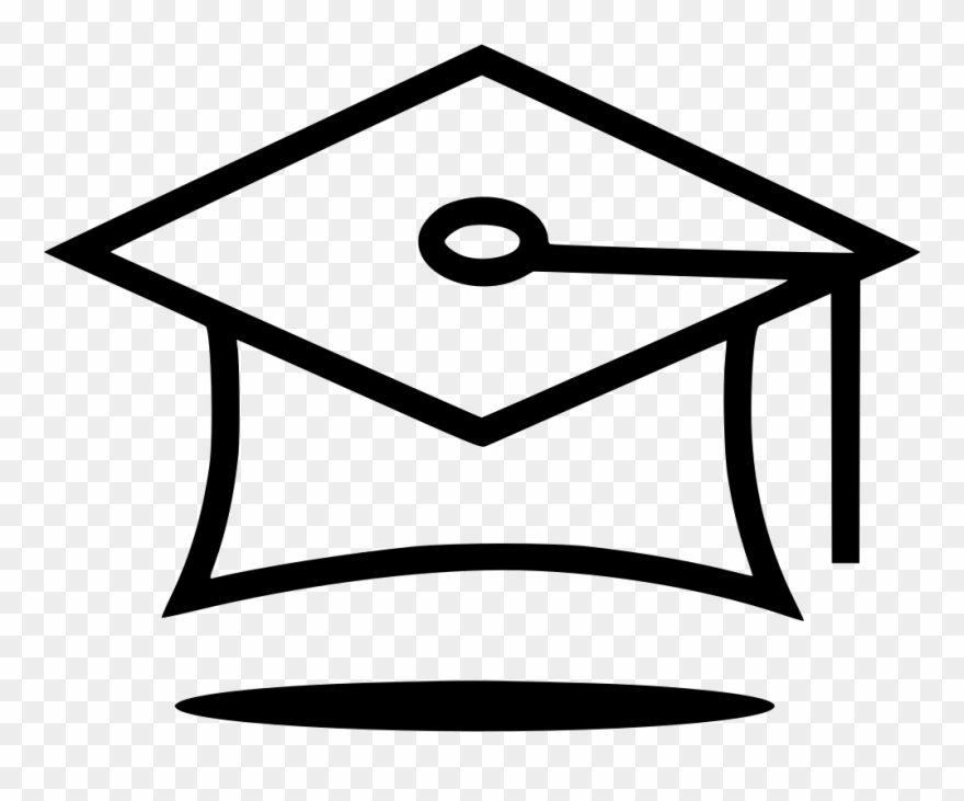 Png File Svg - Graduation Hat And Paper Drawing Clipart