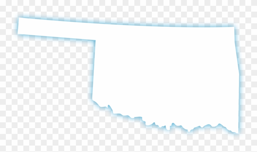 Clean-map - White Oklahoma Png Map Transparent Clipart
