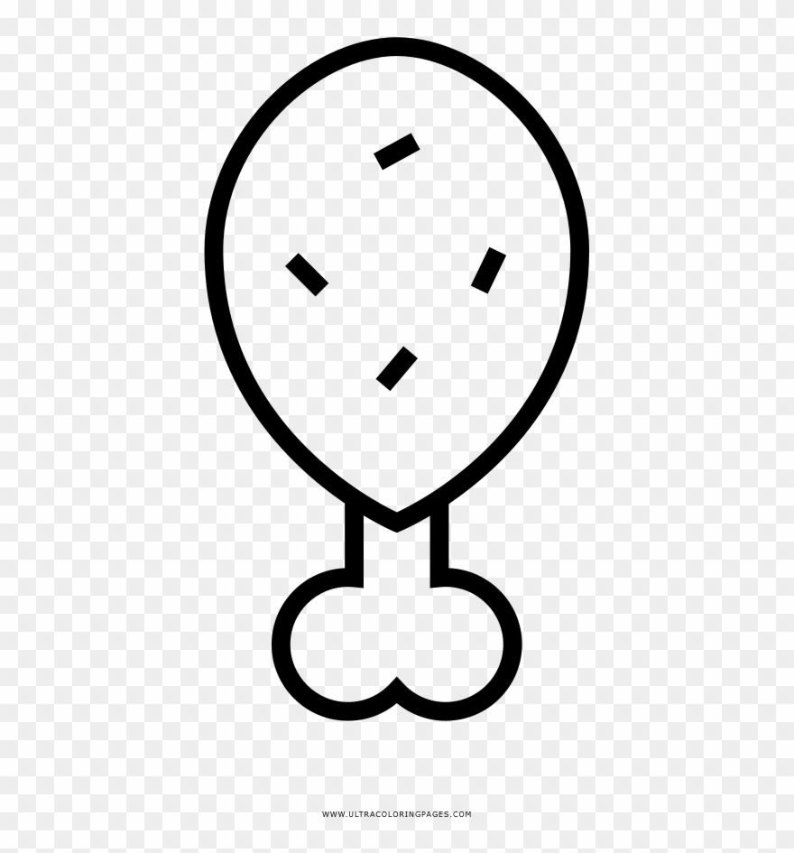 Drumstick Coloring Page Clipart