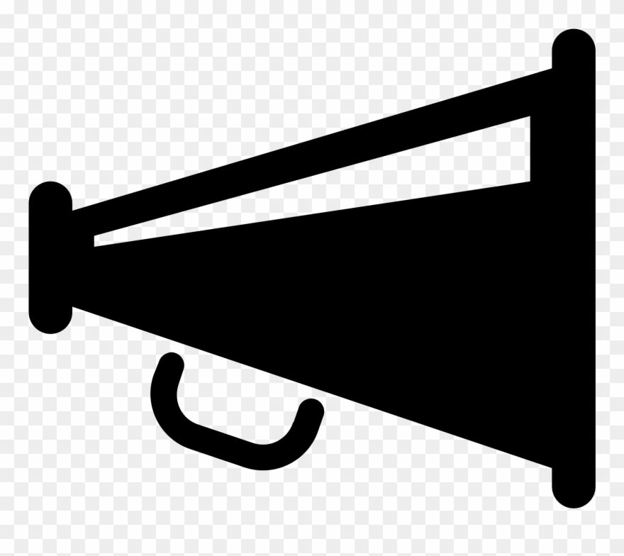 This Is An Icon Of A Megaphone - Black Megaphone Icon Clipart