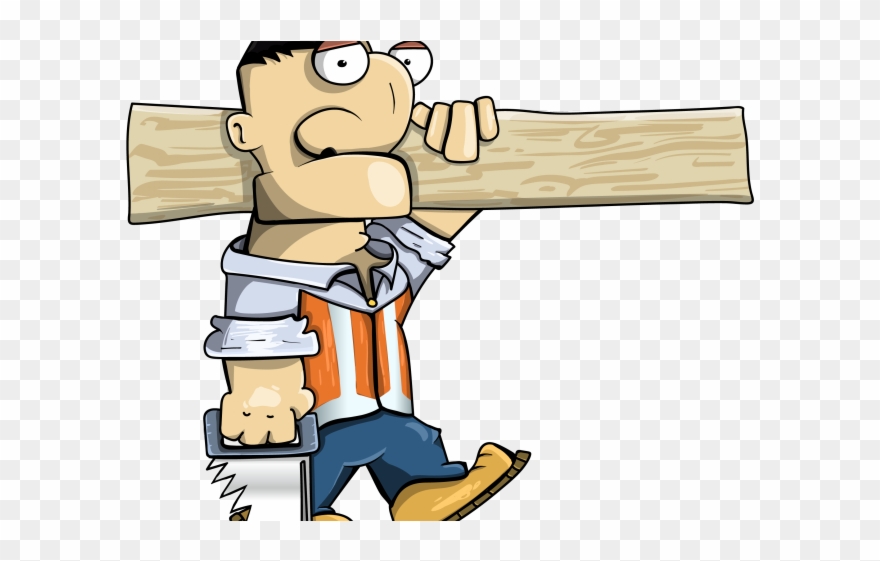 Carpenter Clipart Gergaji - Vector Graphics - Png Download