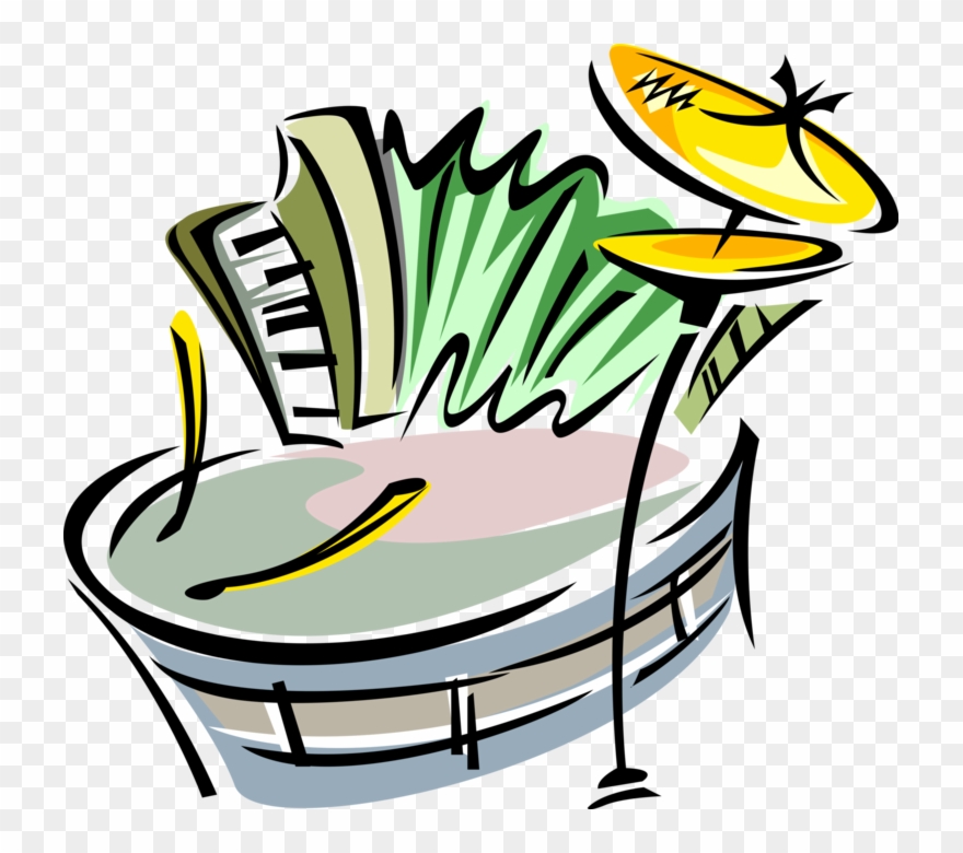 Instruments Clipart Cymbal - Desenho Instrumentos Musicais Png Transparent Png