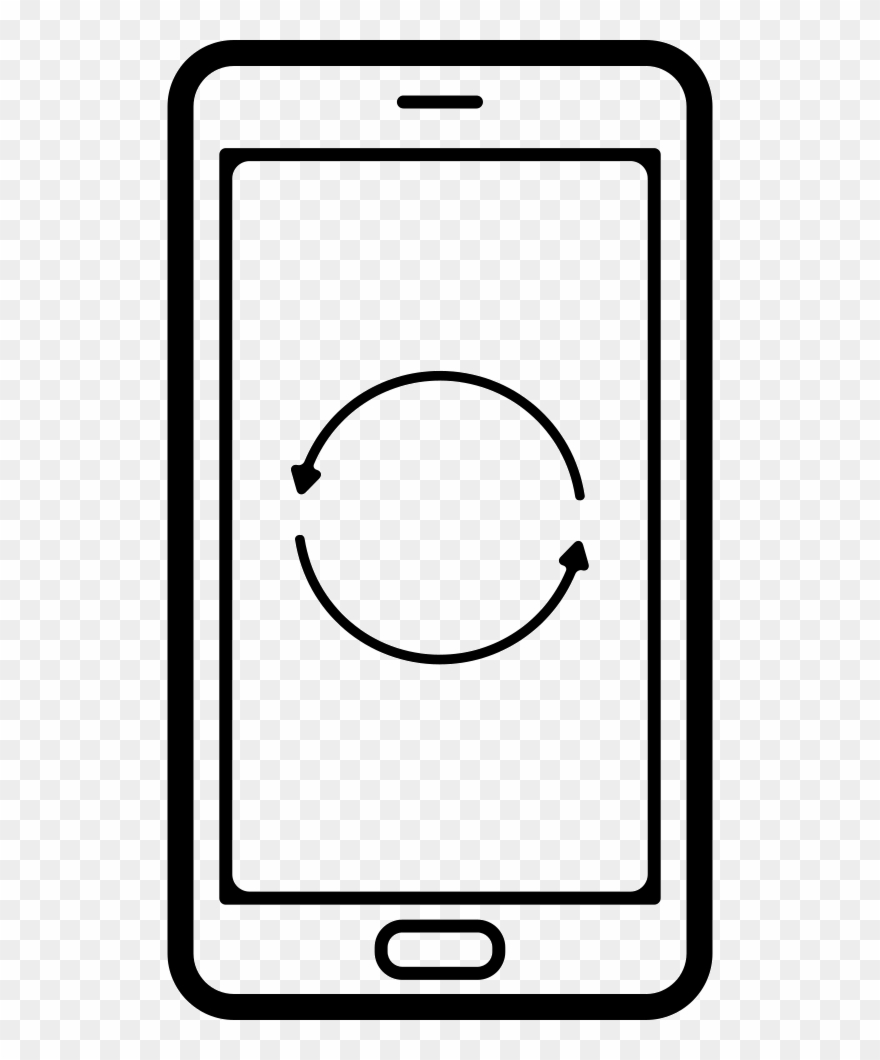 Png File - Mobile Symbol Png In White Clipart