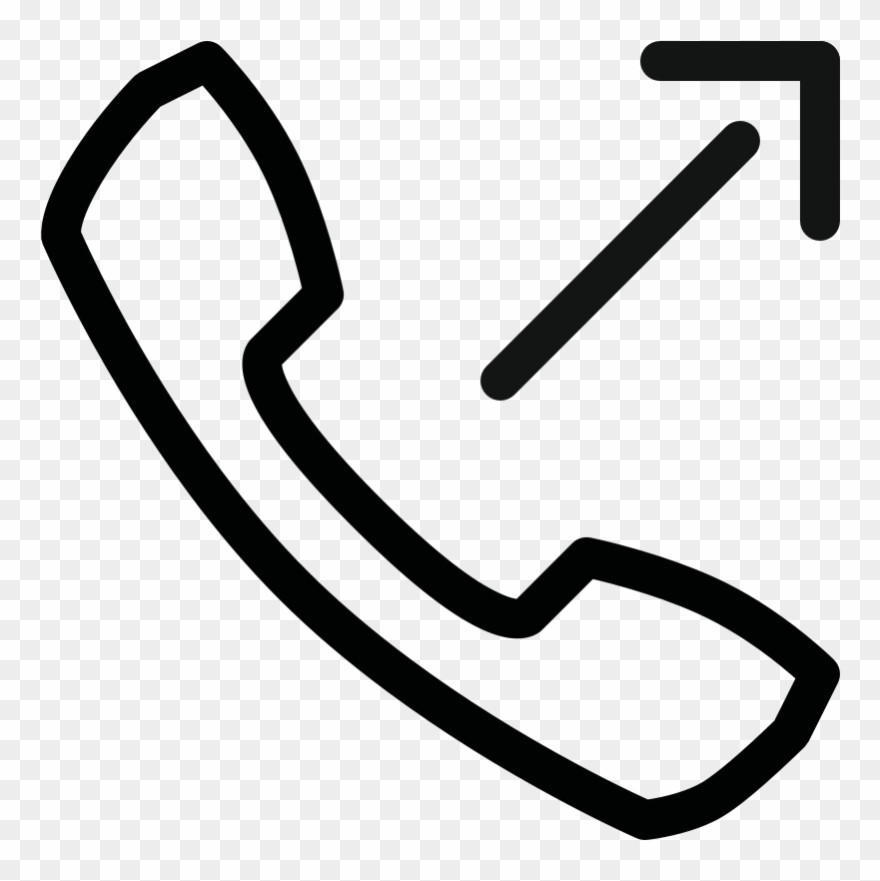 Communication Phone Handset Outgoing - 전화 문의 아이콘 Clipart