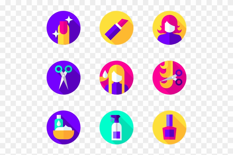 Hairdressing And Esthetics - Circle Clipart