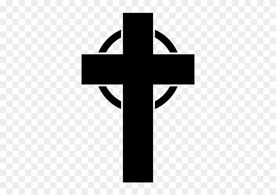 Crucifix Rubber Stamp - Cross Clipart