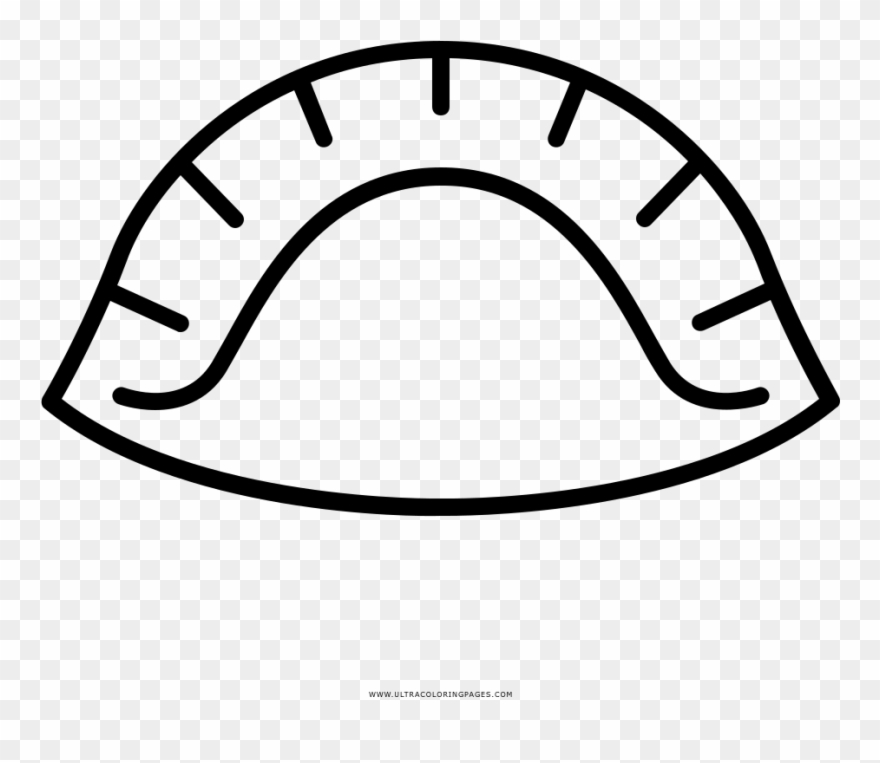 Dumpling Coloring Page - Hand Fan Icon Clipart