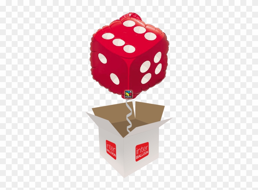 Red Dice - Casino Foil Balloons Clipart