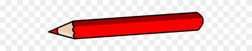 Red Clipart Colored Pencil - Png Download