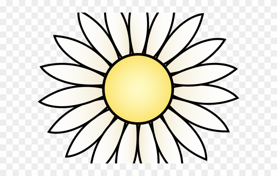 Daffodil Clipart Daisy Garden - Sunflower Black And White Png Transparent Png