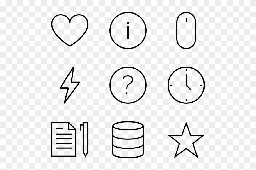 Basic Icons - Circle Clipart