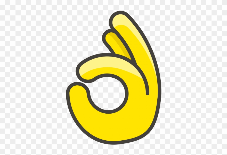 Ok Hand Emoji - Icon Clipart