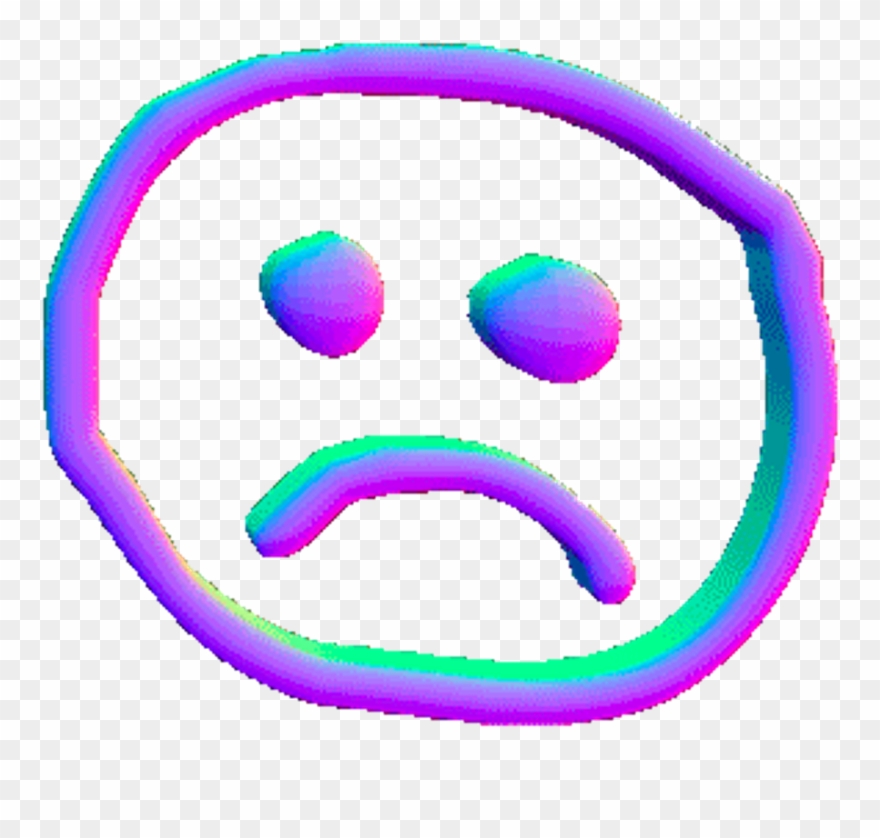 Sad Sticker - Aesthetic Sad Face Clipart